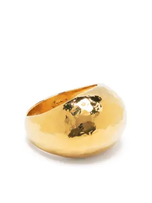 Hammered dome ring