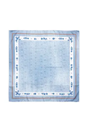 Шарф с цветочным принтом