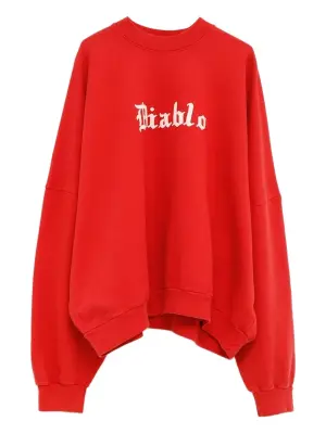 Свитшот с вышивкой "Diablo"