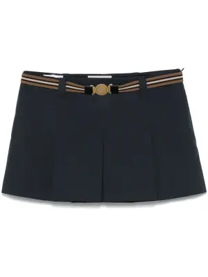 Плиссированная мини-юбка