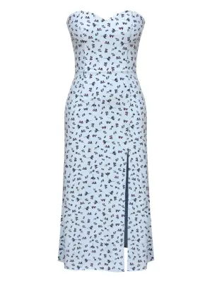 Платье миди с корсетом