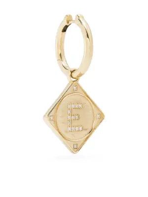 Серьга Bruno из желтого золота с бриллиантами