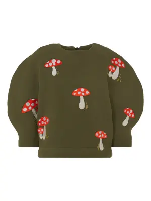 Толстовка Fly Agaric с объемными рукавами и вышивкой