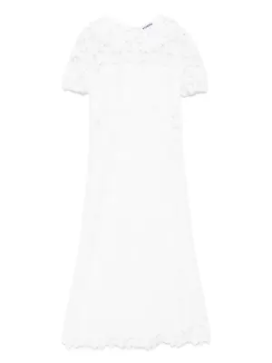 Кружевное платье миди