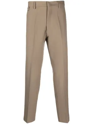 Укороченные брюки со складками