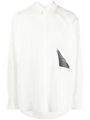 Куртка-рубашка с принтом