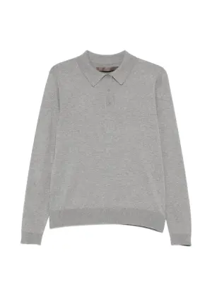 Тонко вязаный поло