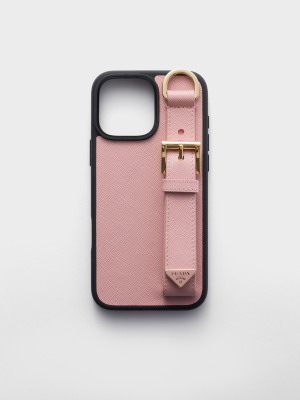 Кожаный чехол Saffiano для iPhone 16 Pro Max