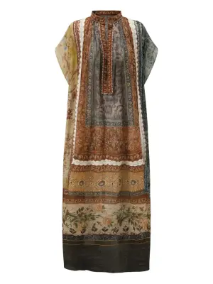 Платье с абстрактным узором