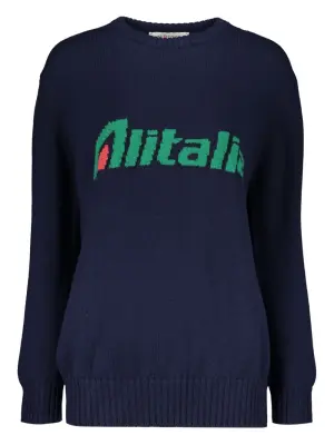 джемпер 'Alitalia' вязки интарсия