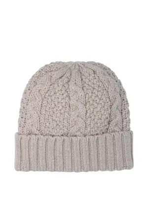 Шапка бини фактурной вязки