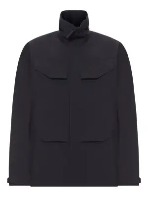 Куртка с высоким воротником и карманами