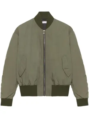 Бомбер с тисненым логотипом