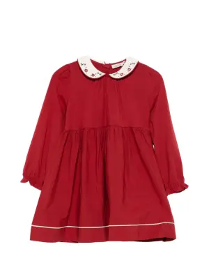 Платье Diele с цветочной вышивкой и воротником