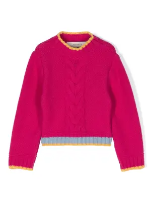 Свитер с отделкой в полоску