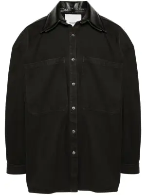 Джинсовая куртка со съемным воротником