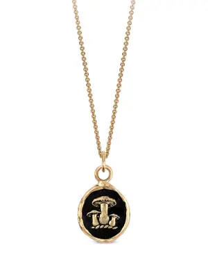 Колье Earthy Talisman из желтого золота с подвеской