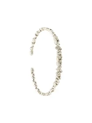 Браслет-кафф Uneven Fireworks из белого золота с бриллиантами