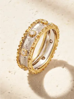 Кольцо Capri Eternelle из 18-каратного желтого и белого золота с бриллиантами