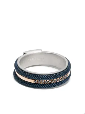 Кольцо из розового золота и серебра с бриллиантами