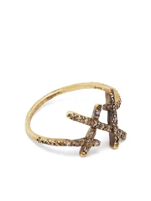 Кольцо из белого золота с бриллиантом