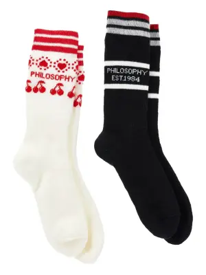 Комплект из трех пар носков в полоску