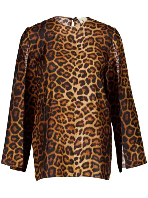 Шелковая блузка с принтом