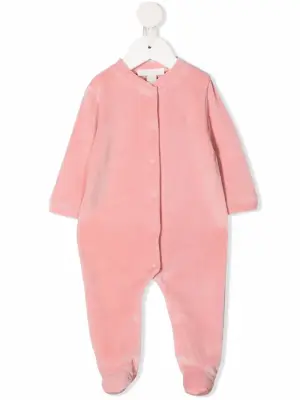 Бархатный комбинезон с аппликацией