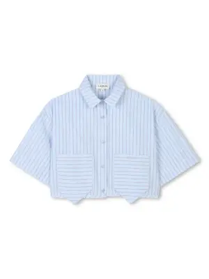 Комплект из рубашки и шортов в полоску