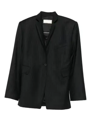 Жакет в полоску с драпировкой (или с узлом)