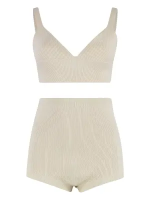 Комплект нижнего белья в рубчик