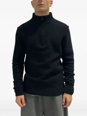 Свитер с молнией на воротнике