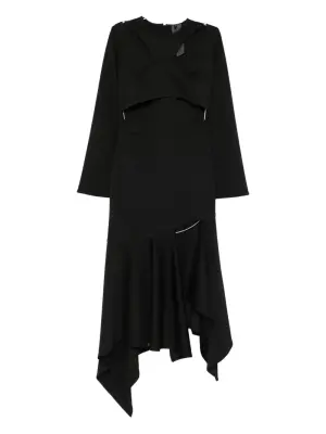 Платье миди Evelyn асимметричного кроя