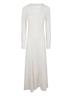 Платье миди с длинными рукавами