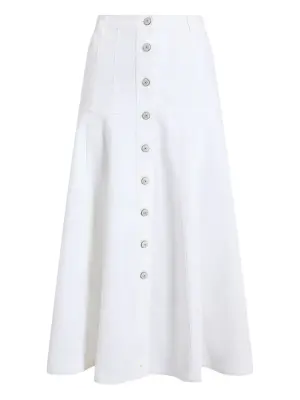 Плиссированная юбка с пуговицами