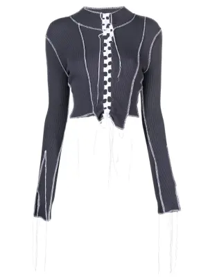 Укороченный топ Nicole с вырезами