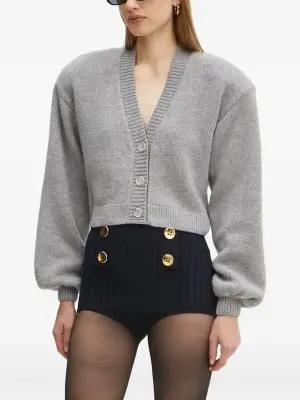 Кардиган с объемными рукавами