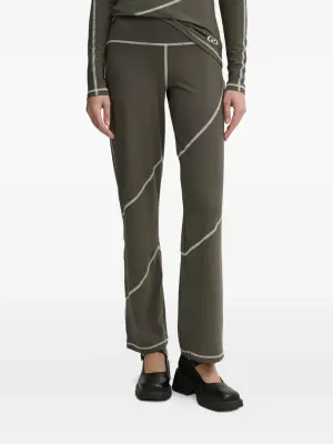 Брюки с контрастной строчкой