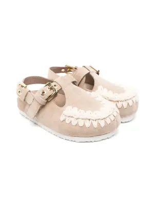 замшевые сандалии