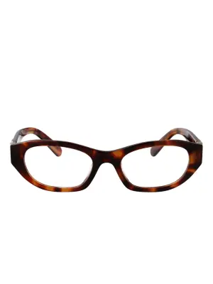 Очки в геометричной оправе черепаховой расцветки