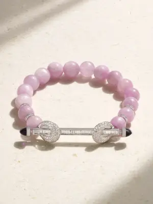 Браслет Chakra из белого золота 18 карат с несколькими вставками
