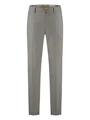 Брюки прямого кроя со складками