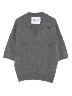 Поло с V-образным вырезом