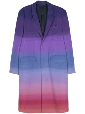 Однобортное пальто с эффектом градиента