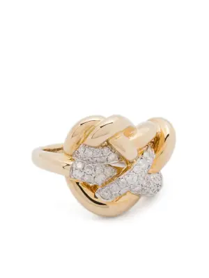 Кольцо из желтого золота с бриллиантами