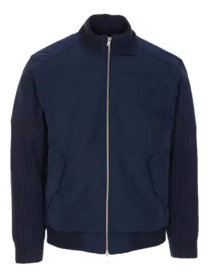 Бомбер с контрастными вставками