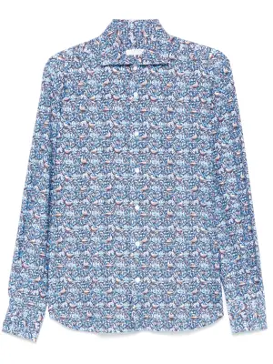 Рубашка с графичным принтом