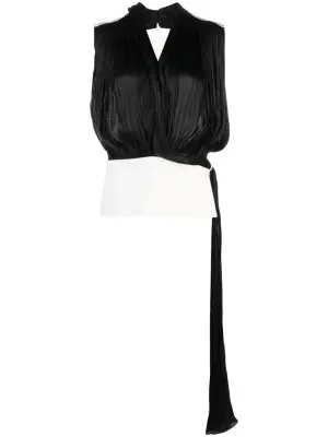 атласный топ Noemi с V-образным вырезом