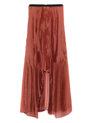 Плиссированная юбка асимметричного кроя
