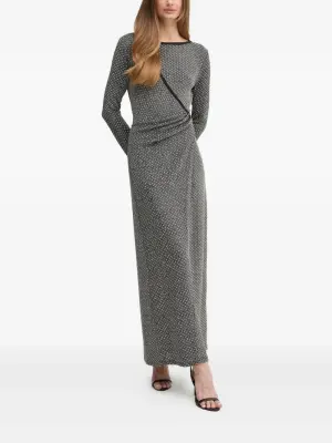 Платье макси с запахом